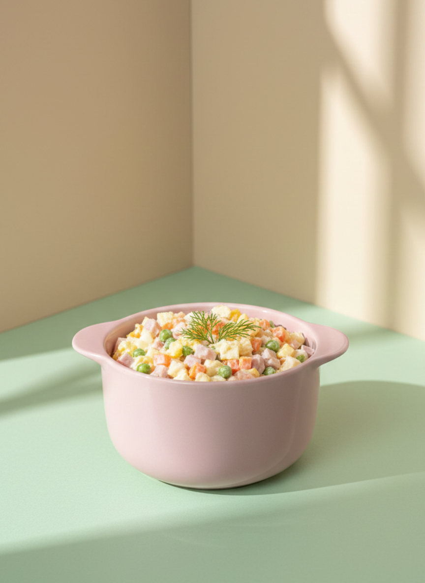 Pink Ceramic Bowl with Handle
