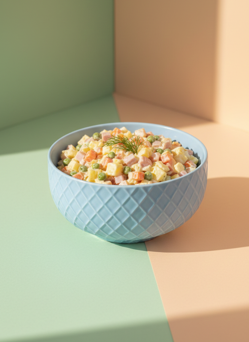 Diamond Textured Blue Ceramic Bowl