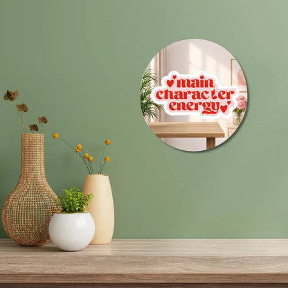 Main Character Energy Mirror Wall Decor