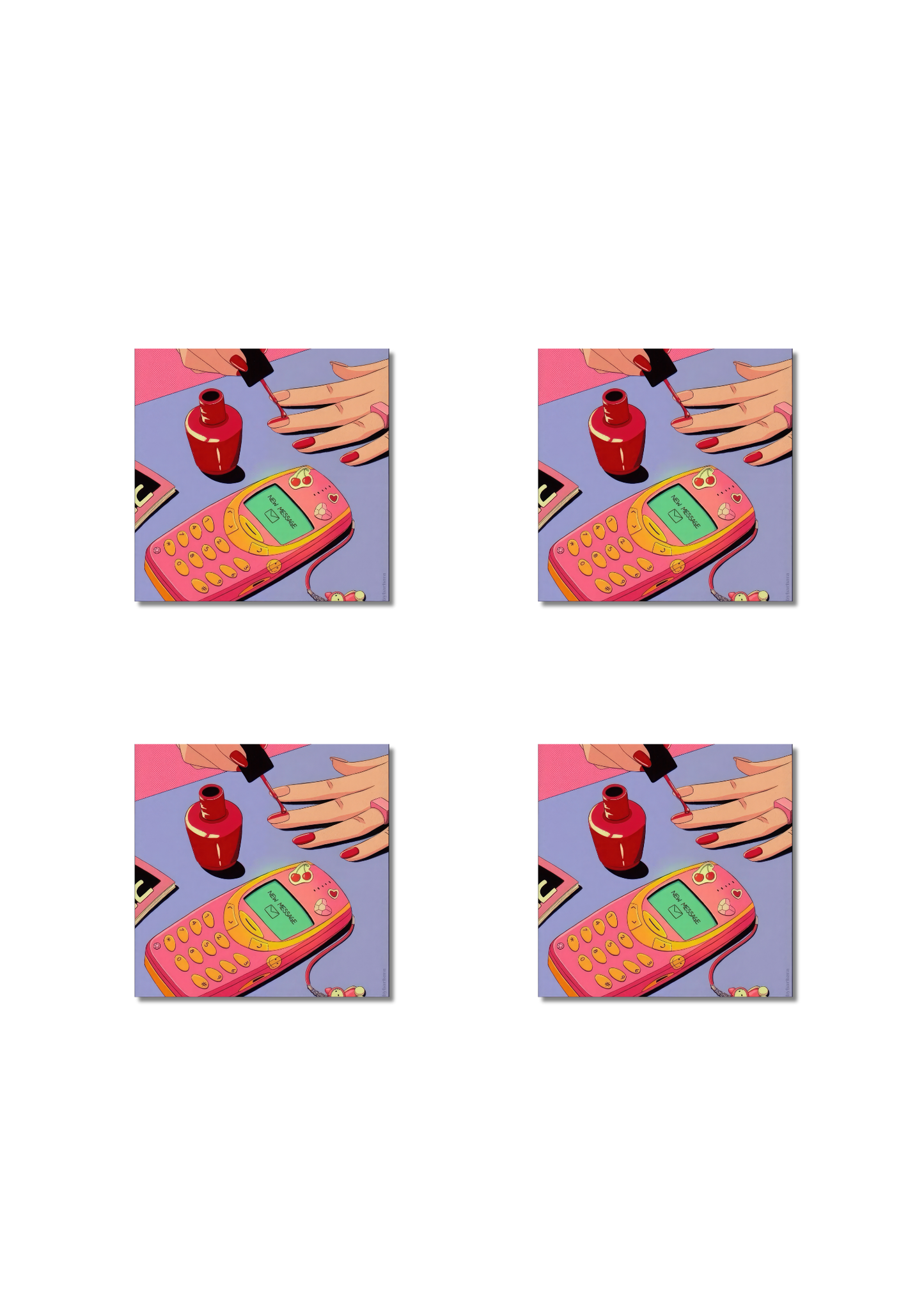 Busy Women Square Coasters