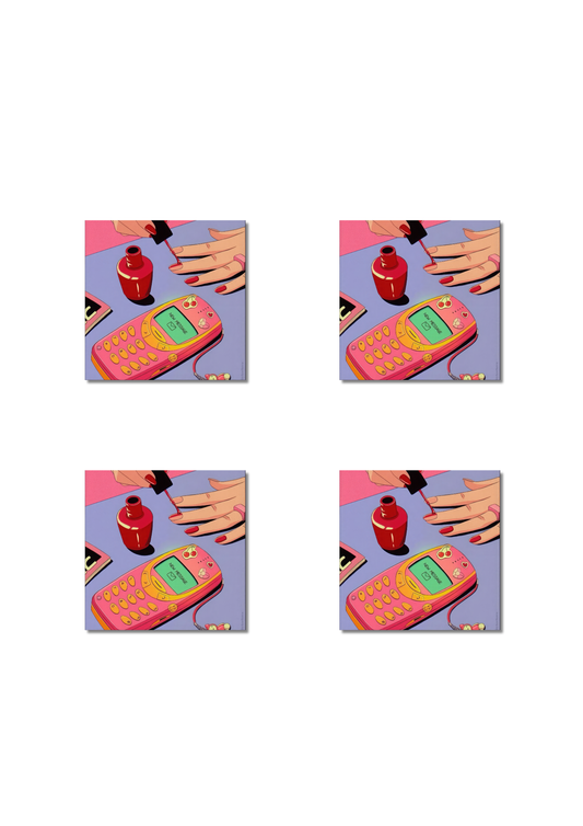 Busy Women Square Coasters