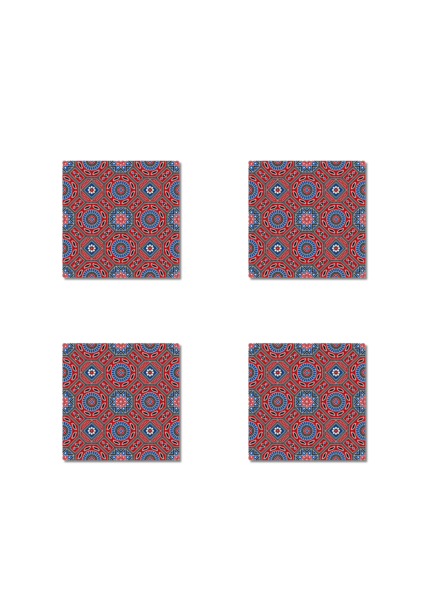 Ajrak Art Square Coasters