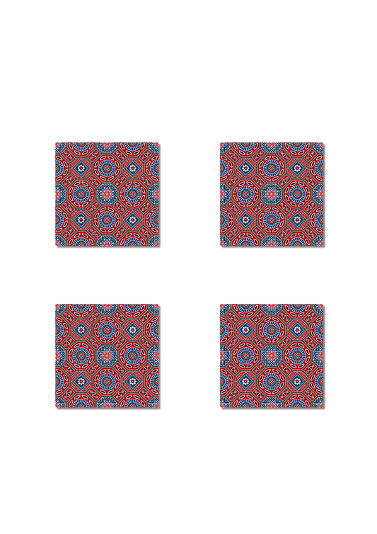 Ajrak Art Square Coasters