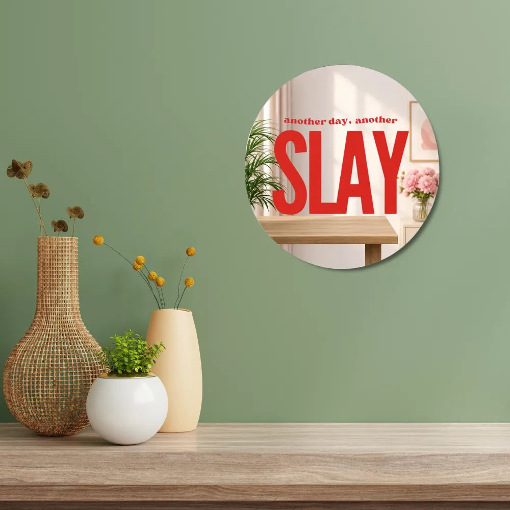 Another Day, Another Slay Mirror Wall Decor