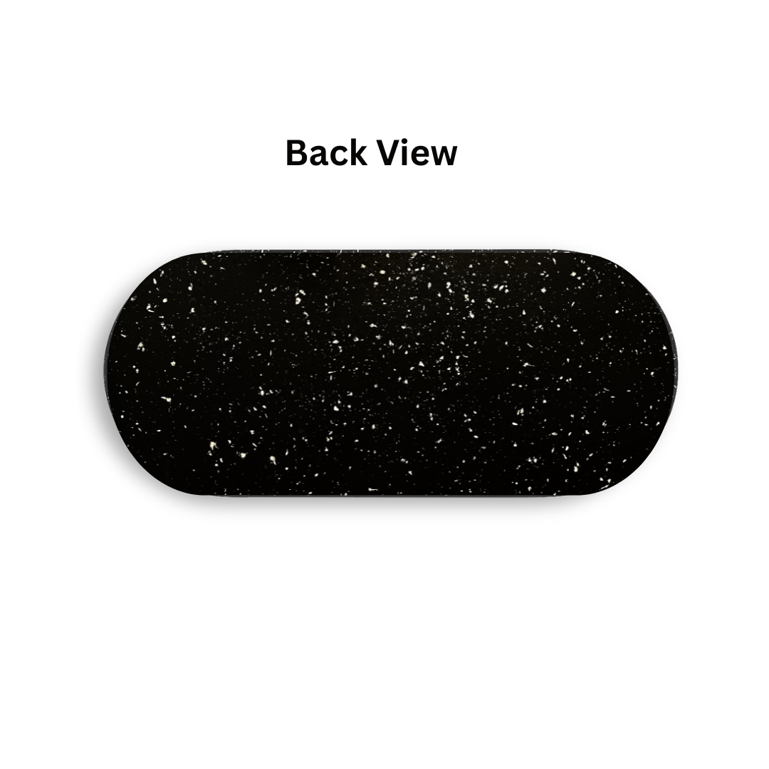 Chess Art Marble Oval Wooden Tray