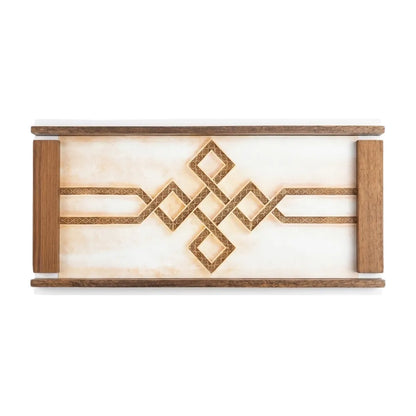 Moroccan Architecture Art Rectangle Wooden Tray