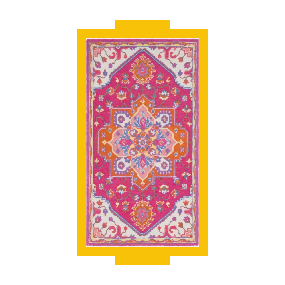 Carpet inspired Color Pop Rectangle Trays