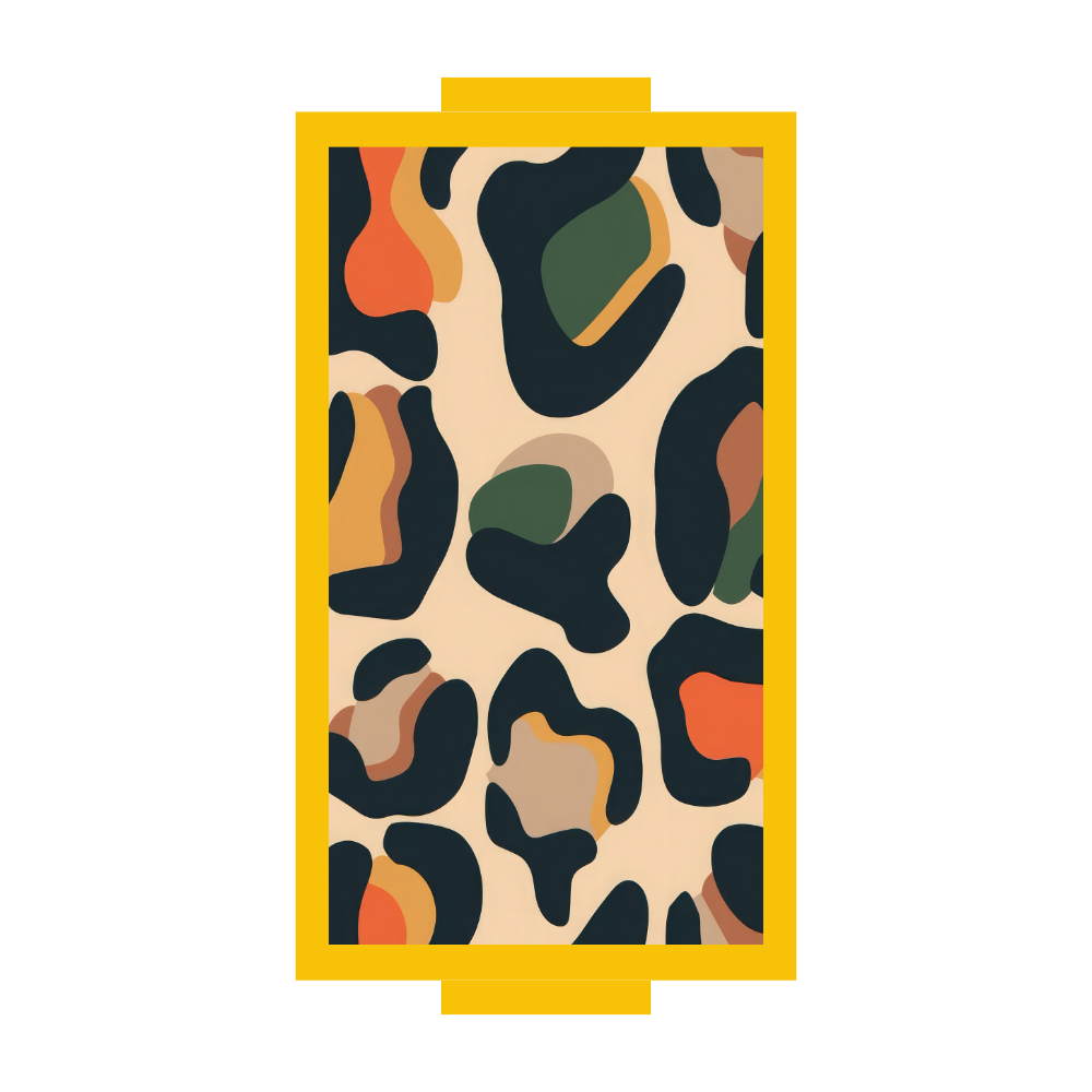 Leopard inspired Color Pop Rectangle Trays