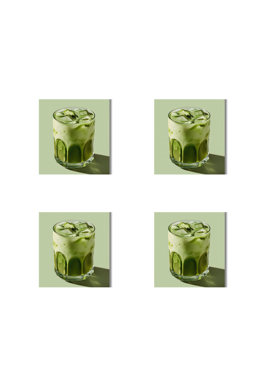 Matcha Square Coasters