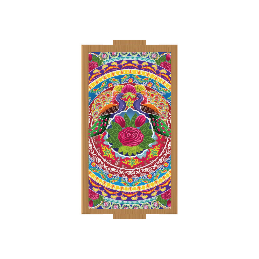 Rang-e-Riwayat Rectangle Wooden Tray