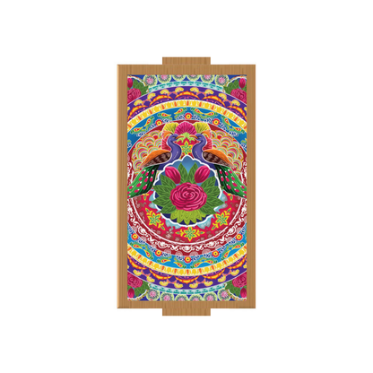 Rang-e-Riwayat Rectangle Wooden Tray