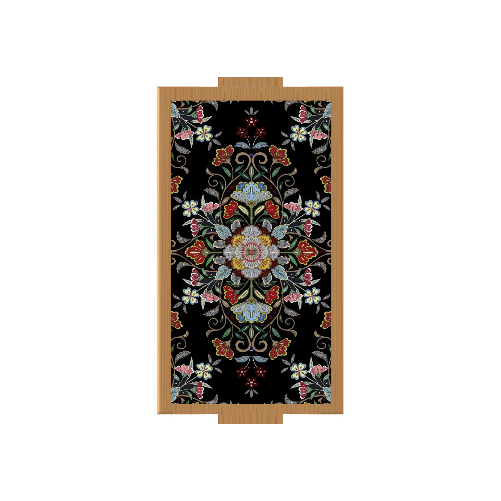Carpet Art Rectangle Wooden Tray