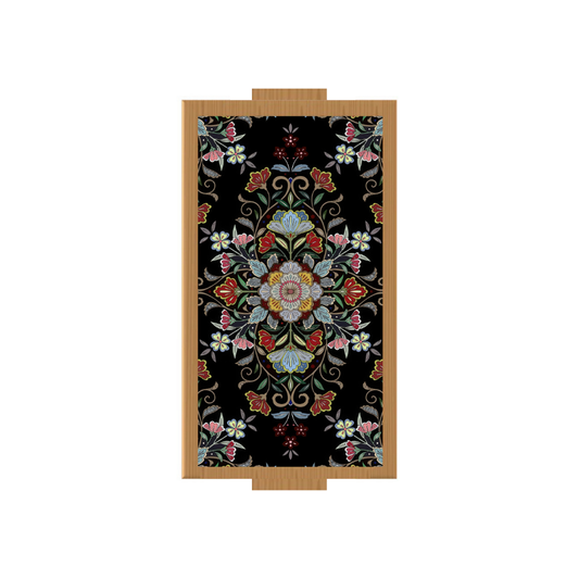 Carpet Art Rectangle Wooden Tray