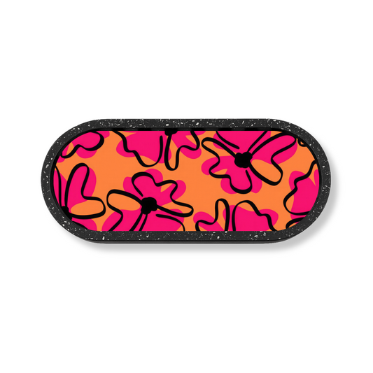 Curves & Chaos Marble Wooden Tray