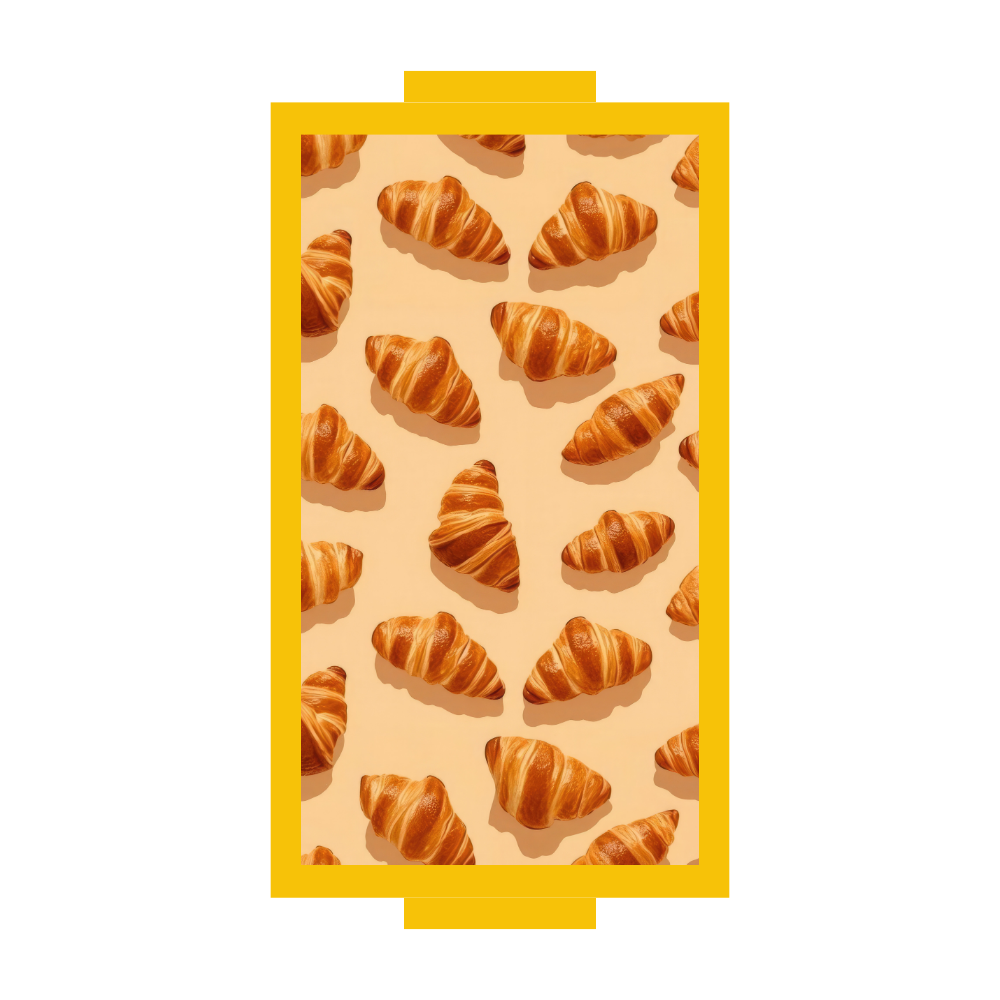Croissant Color Pop Rectangle Trays