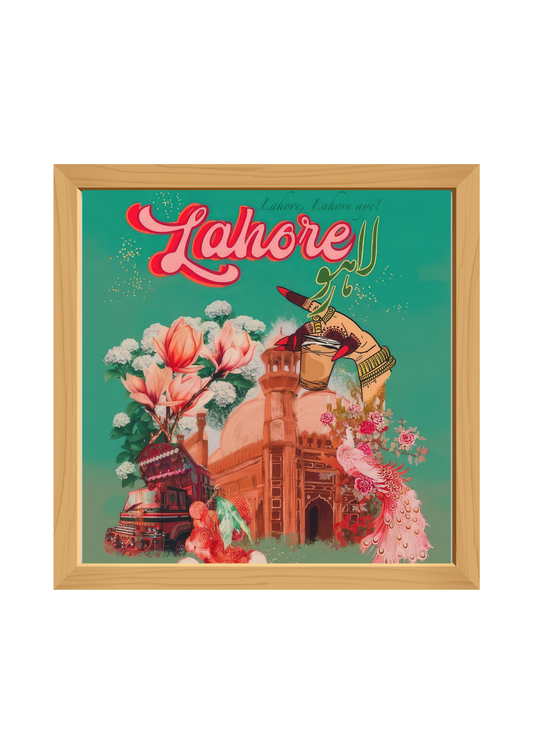 Lahore Square Wooden Tray
