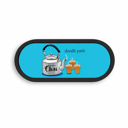 Doodh Patti Oval Wooden Tray