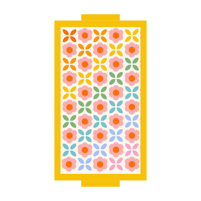 Floral Color Pop Rectangle Trays