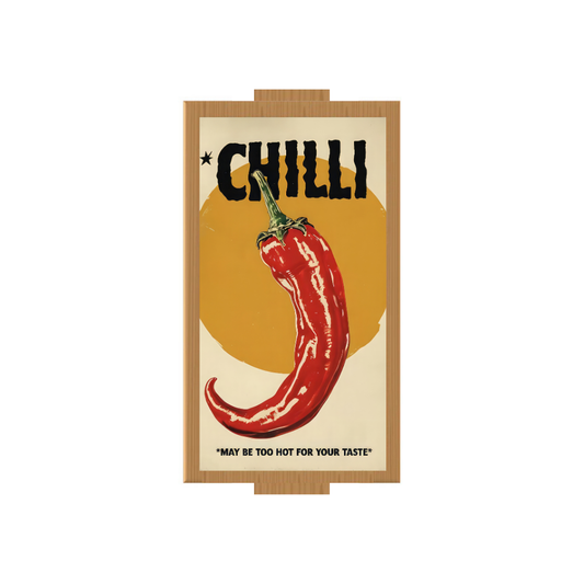 Chilli Rectangle Wooden Tray