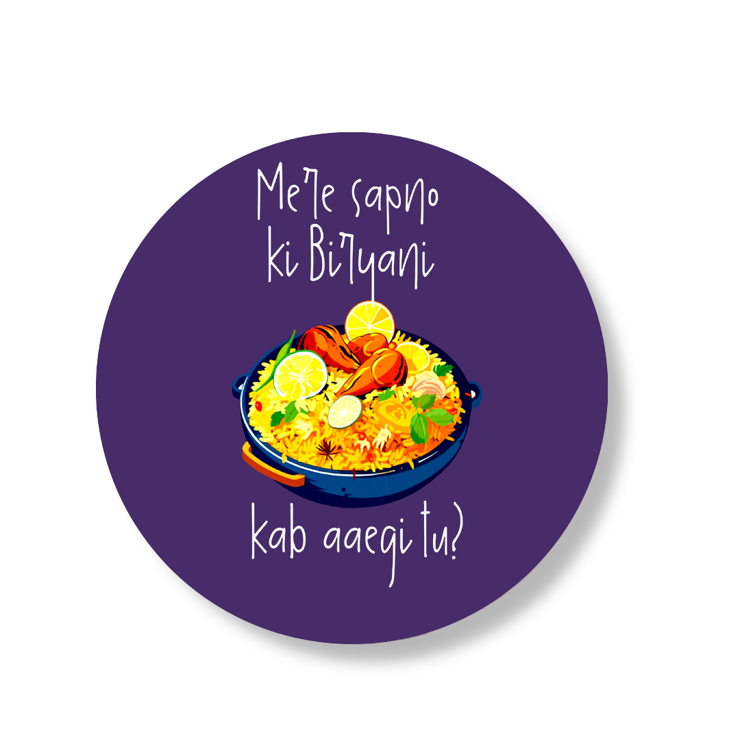Biryani Art Round Hot Plate
