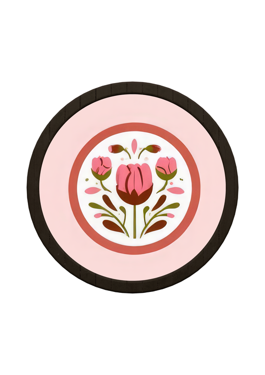 Tulip Flower Art Wooden Tray