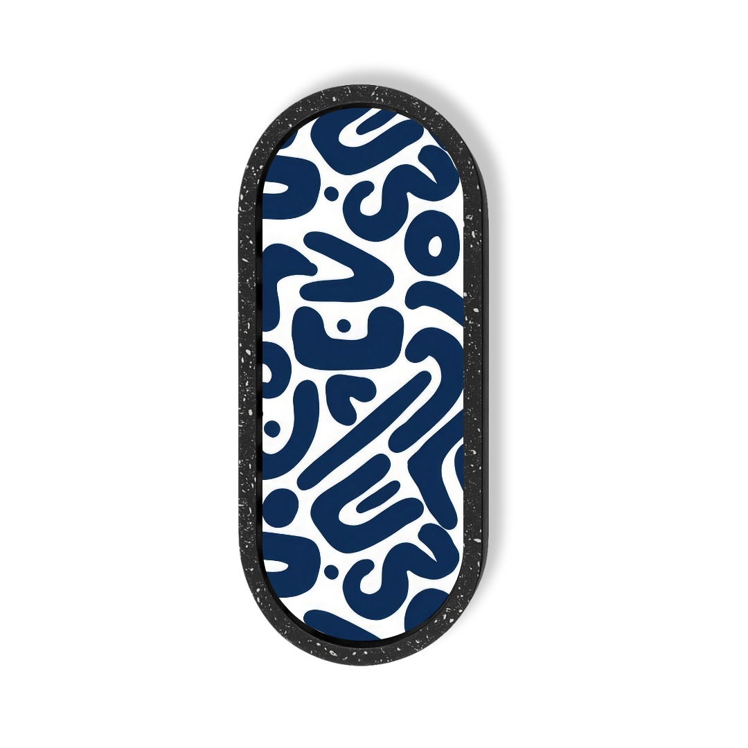 Chic Artwork Marble Oval Wooden Tray