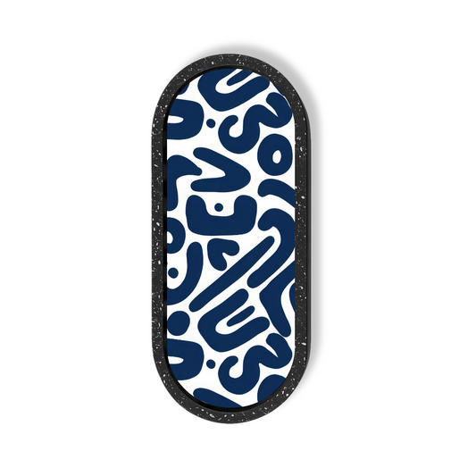 Chic Artwork Marble Oval Wooden Tray