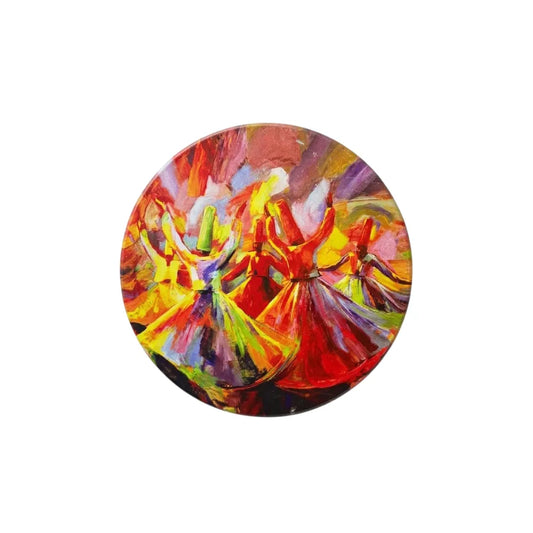 Sufi Art Inspired Round Hot Plate