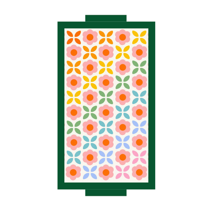 Floral Color Pop Rectangle Trays