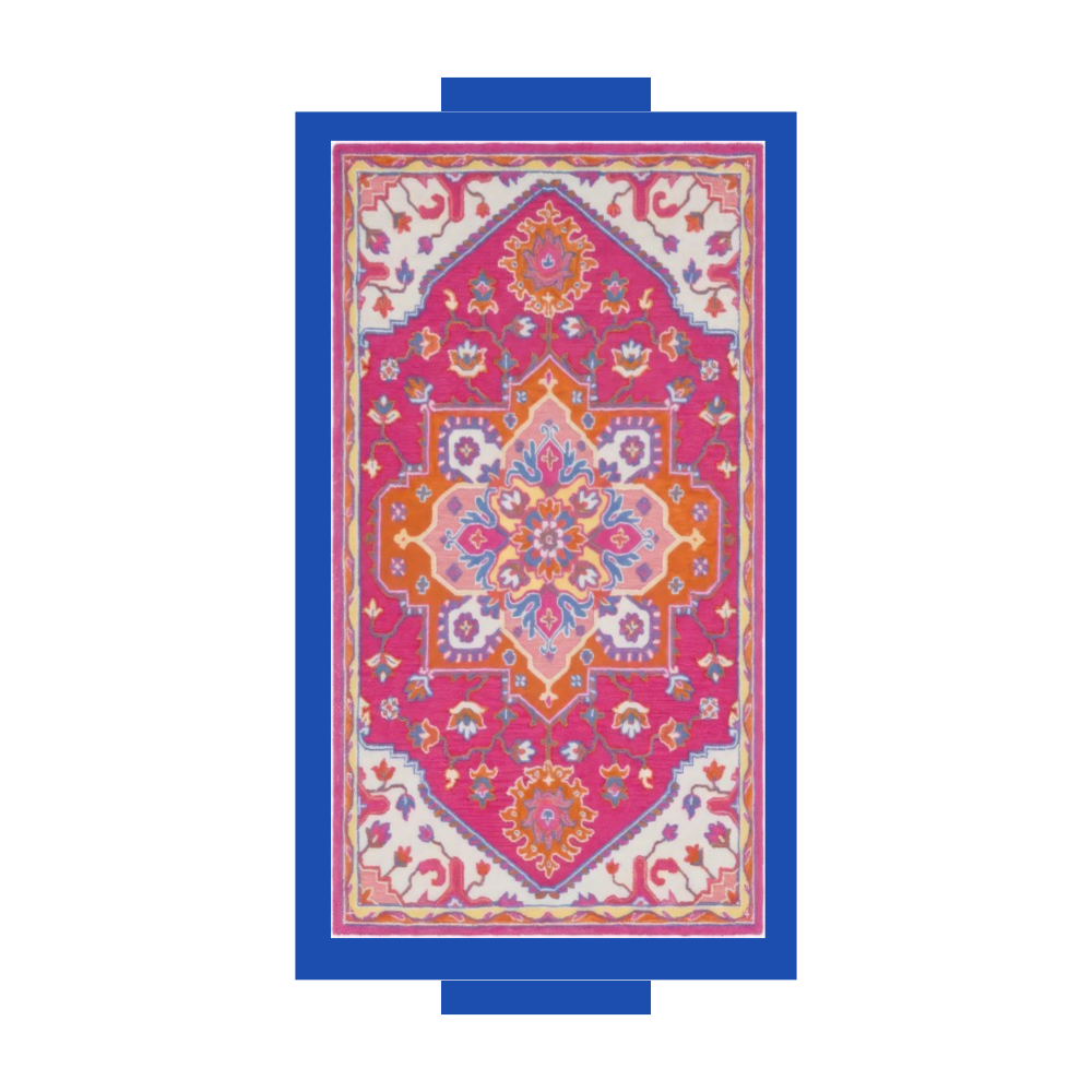 Carpet inspired Color Pop Rectangle Trays