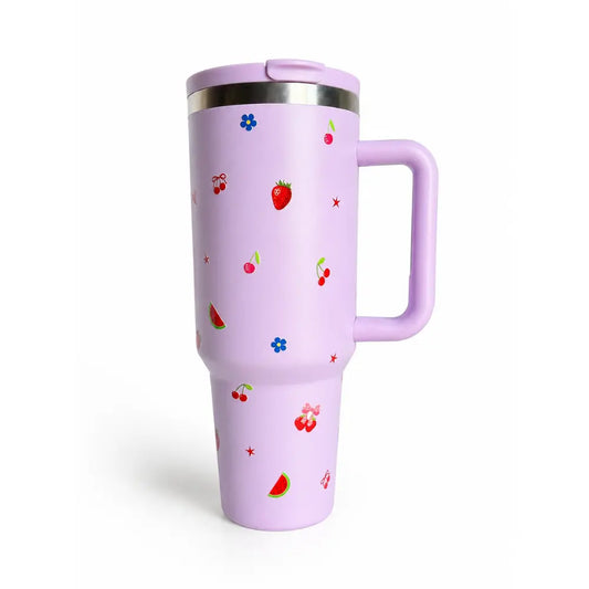 Purple Smart Temperature Display Tumbler