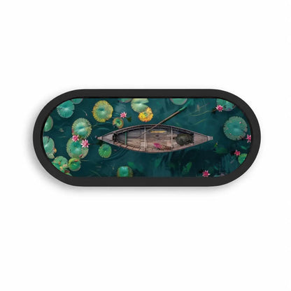 Floating Boat Oval Wooden Tray