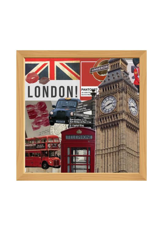 London Square Wooden Tray