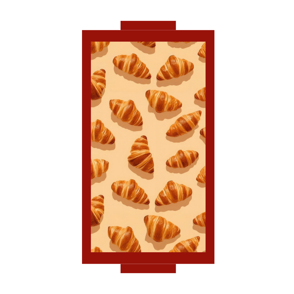 Croissant Color Pop Rectangle Trays