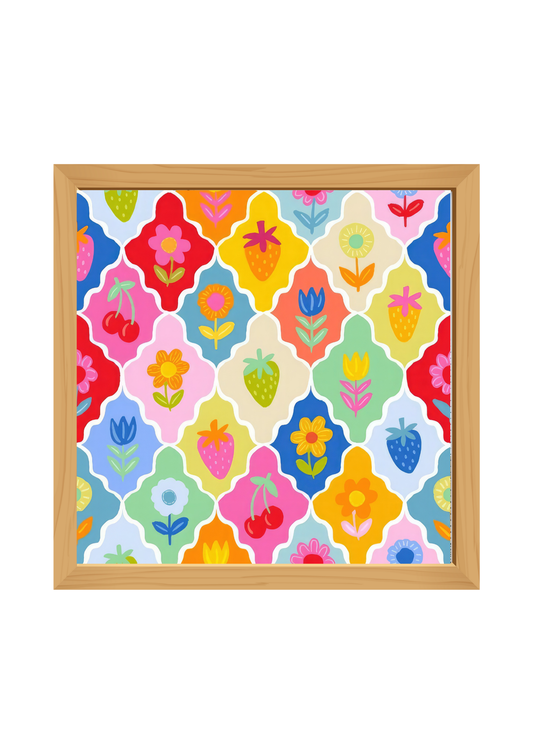 Cute Aesthetic Square Wooden Tray