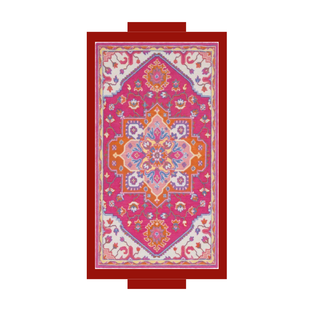 Carpet inspired Color Pop Rectangle Trays