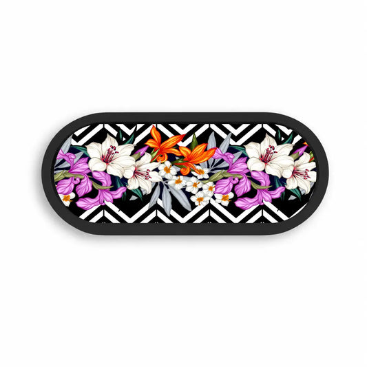 Midnight Garden Oval Wooden Tray