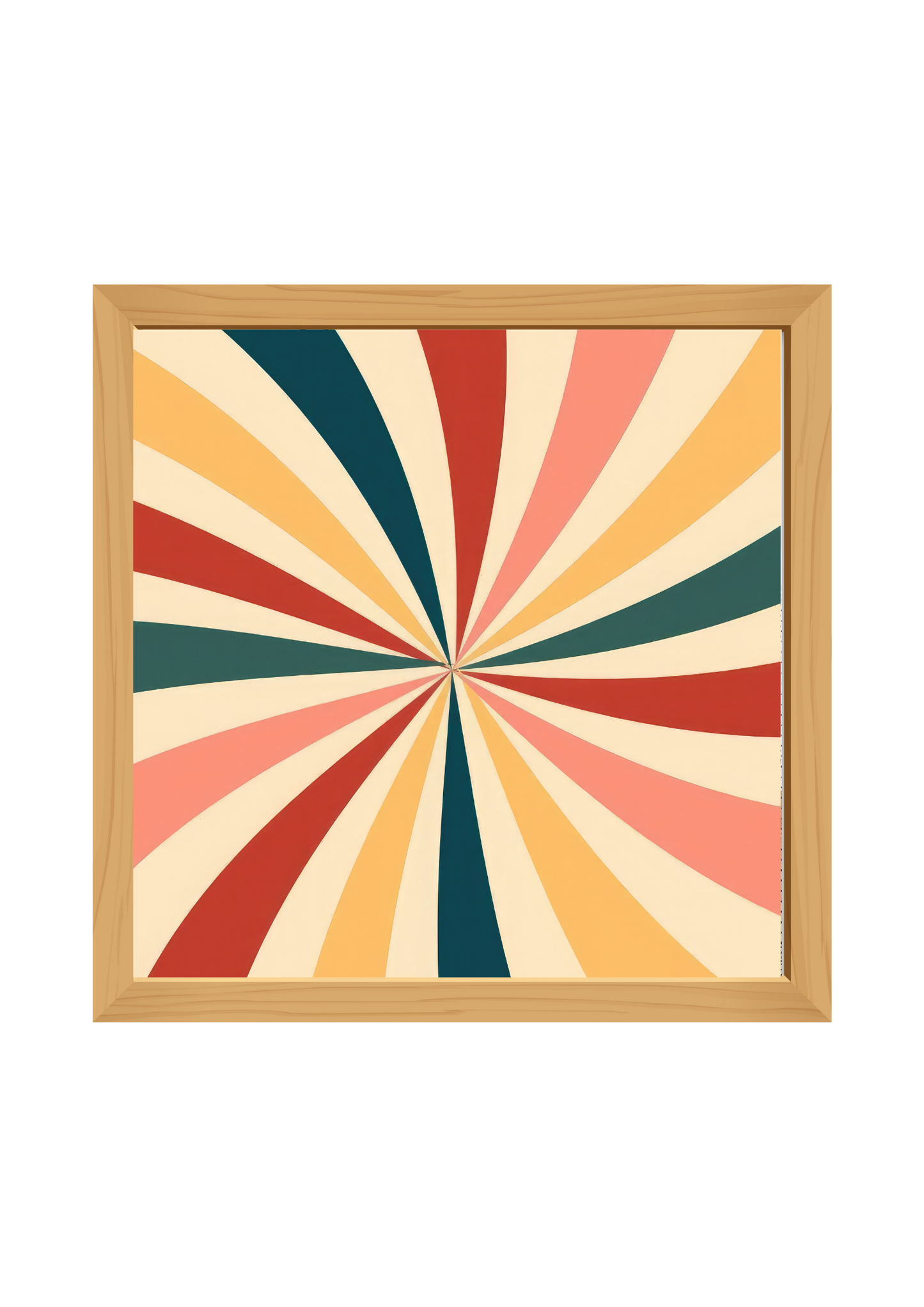 Boho Art Square Wooden Tray