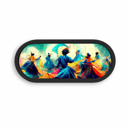 Sufi Inspired Oval Wooden Tray