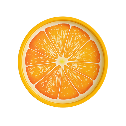 Orange Printed Pop Tray