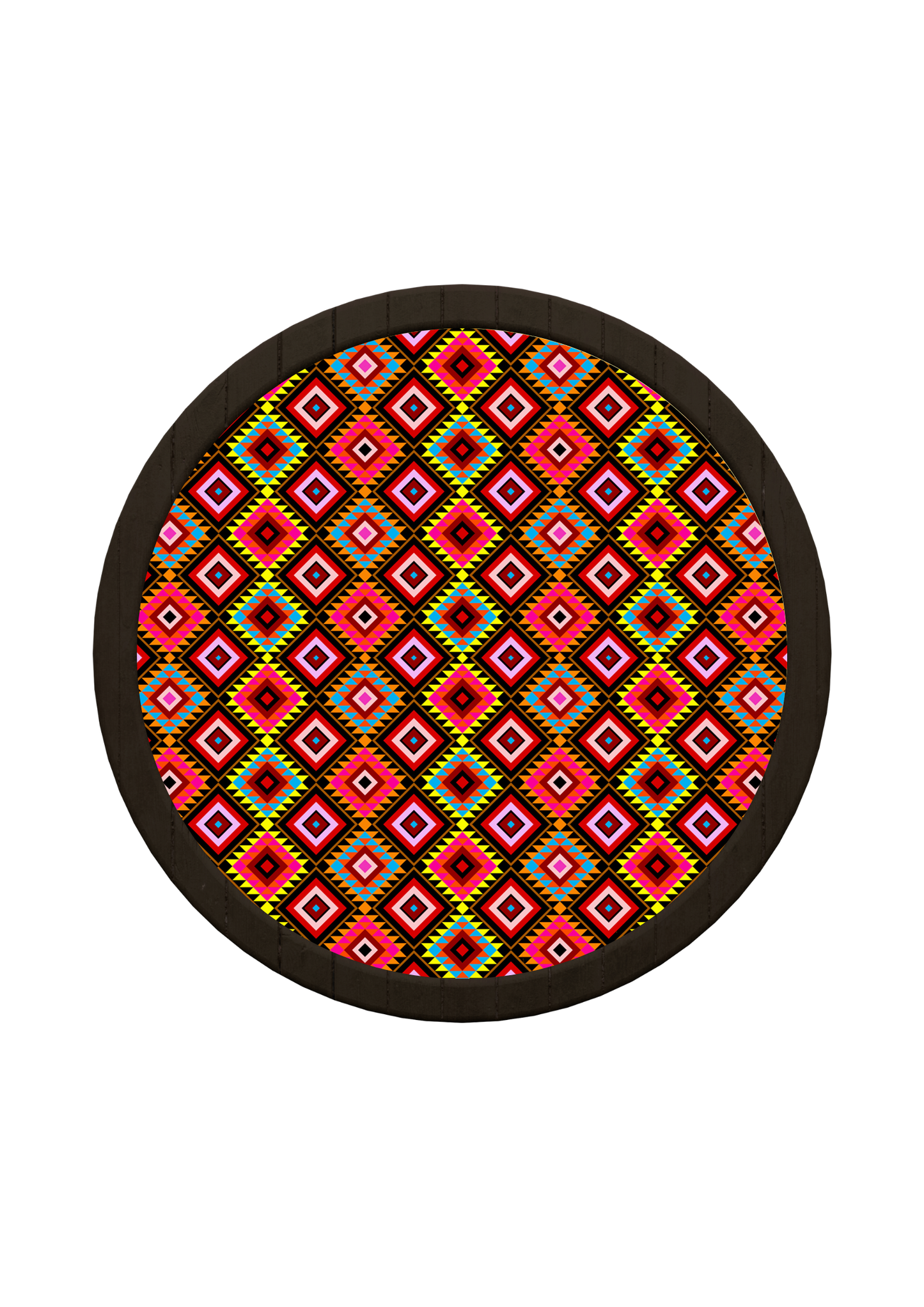 Colorful Diamond  Art Wooden Tray