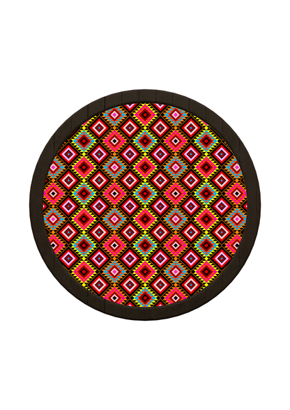 Colorful Diamond  Art Wooden Tray