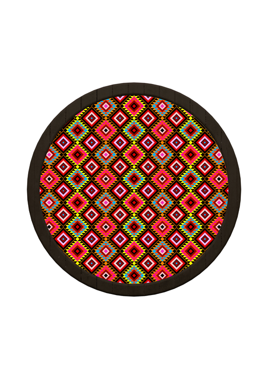 Colorful Diamond  Art Wooden Tray