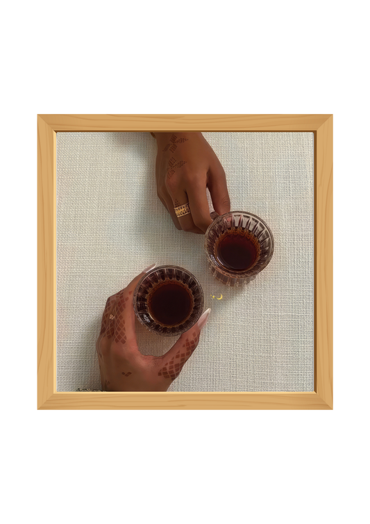 Love Tea Square Wooden Tray