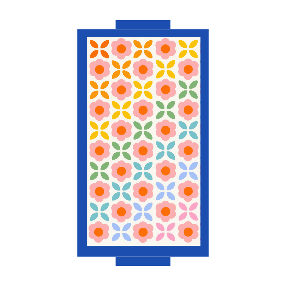 Floral Color Pop Rectangle Trays