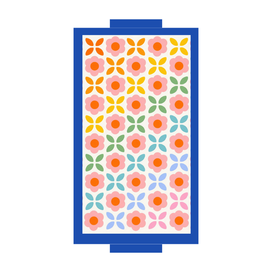 Floral Color Pop Rectangle Trays