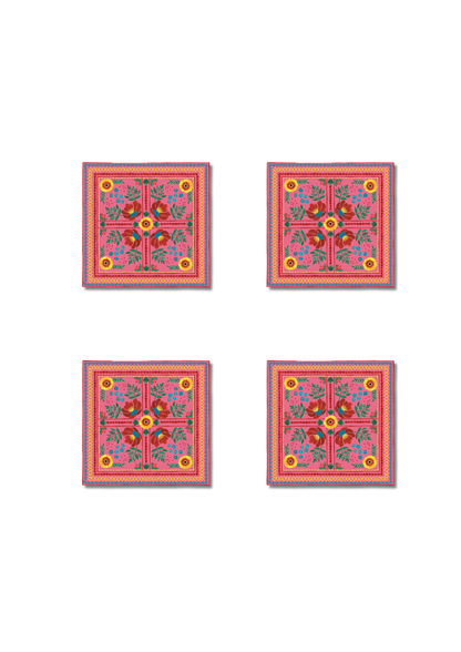 Floral Square Coasters