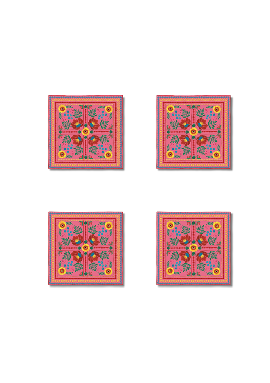 Floral Square Coasters