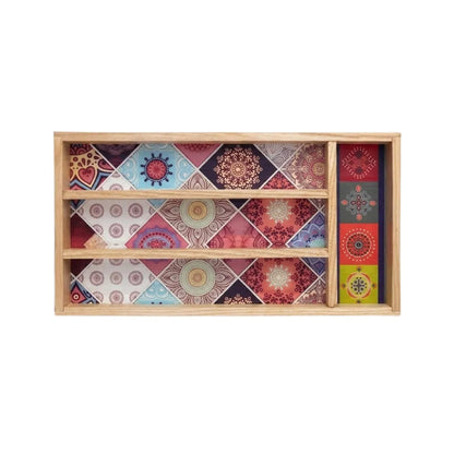 Colorful Printed Cutlery Tray