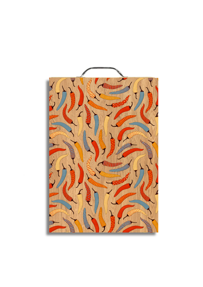 Hot Pepper Cutting Board